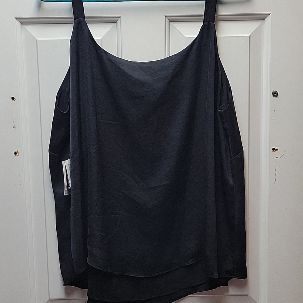 Bar III Black Scoop Neck Spaghetti Strap Women’s Camisole Plus Size 2X - Picture 5 of 6